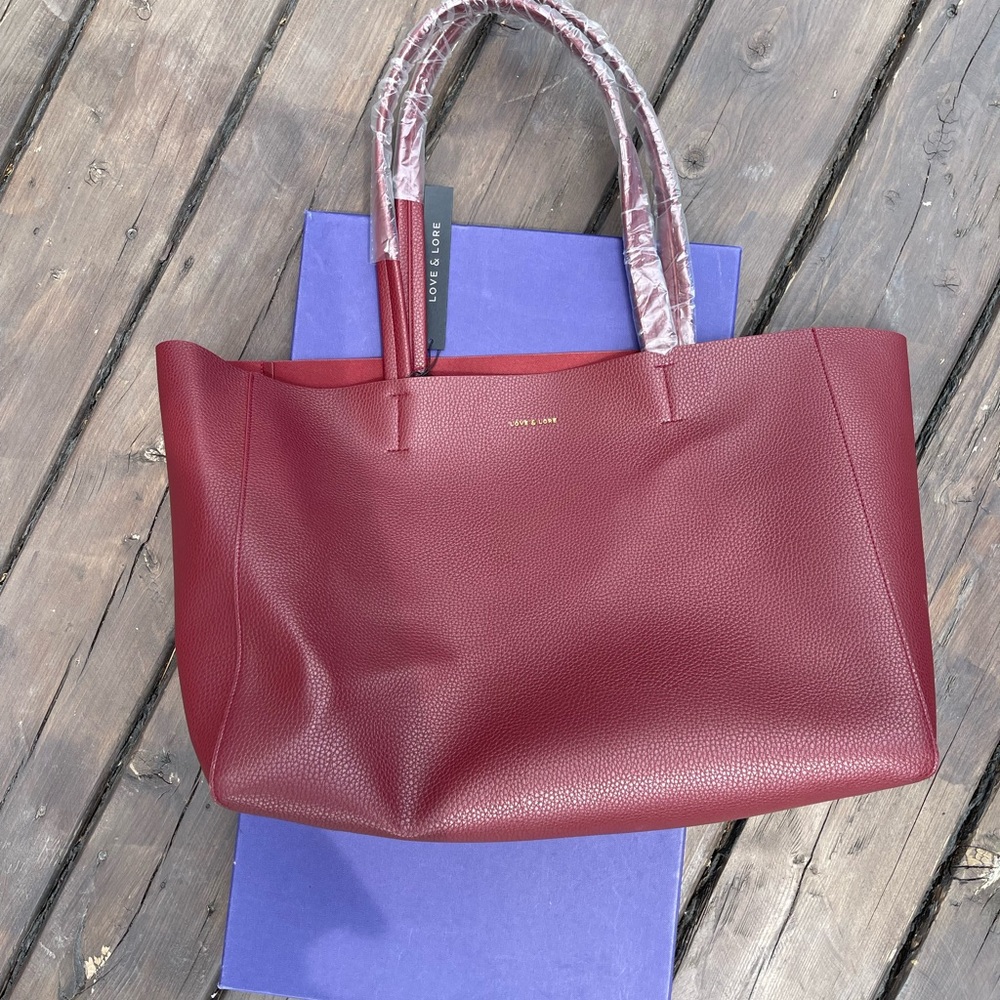 Like new red love and lore tote